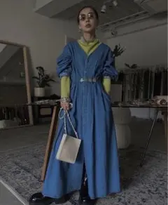 AmeriVintage JAPAN DENIM TUCK 2WAY DRESS