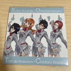 BLEACH 原画展 レコードコースター　朽木ルキア　井上織姫