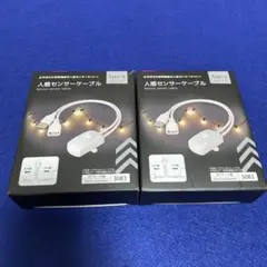 【廃盤】【人気商品】ダイソー人感センサーケーブル２個セットType-A 3083