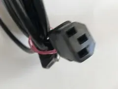 3ピン〜2ピン電源ケーブル 黒