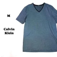 カルバン・クライン　グレー Vネック Tシャツ　（株）オンワード樫山　M