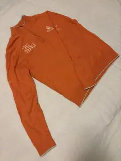 le coq sportif オレンジ ハーフジップ セーター