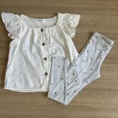 H&M 半袖シャツ 122cm ホワイト