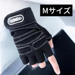 ◆★新品 トレーニンググローブ M 筋トレ グローブ ジム リストラップ 黒10