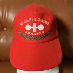 希少　90s 企業 KOMATSU コマツ　キャップ　CAP ビンテージ