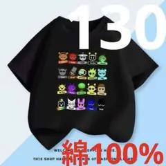 スプランキーキャラクター　黒Tシャツ 130cm SPRUNKI