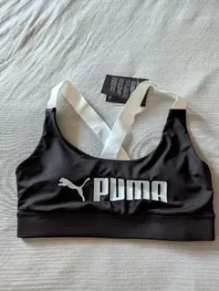 PUMA クロスバック スポーツブラ ブラック Lサイズ