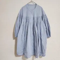 【World class】（L）ピンタックフレアブラウス/オーバーサイズ/着回し