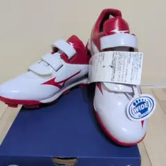 新品未使用★Mizuno スパイク ホワイト×レッド 27.5