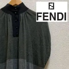 【FENDI】 フェンディ ノースリーブ ニット カシミヤ