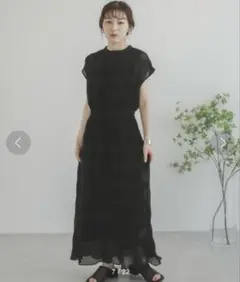 センスオブプレイス アーバンリサーチ マジョリカプリーツウエストマークワンピース
