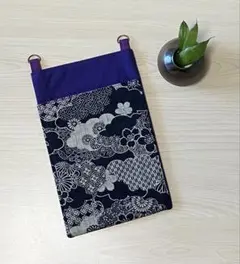 ＊ハンドメイド＊ スマホバッグ　雲取り