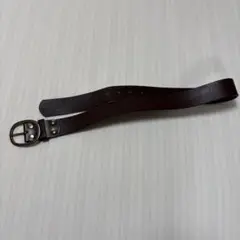ダークブラウン レザー ベルト