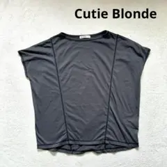 【キューティブロンド】 L 半袖Tシャツ カットソー グレー　レディース