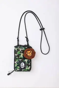 BAPE KIDS◆A BATHING APEじゃばら式CAMOスマホショルダー