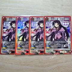 ユニアリ　物語シリーズ　戦場ヶ原ひたぎ　SR 4枚セット