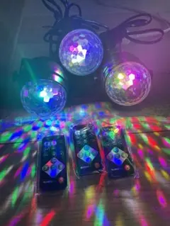 LED パーティライト　LED PARTY LIGHT ミニ　3個セット