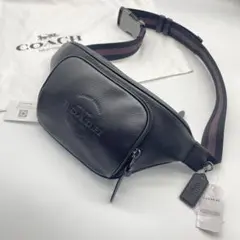 新品タグ付き✨コーチ ウエストポーチ ボディバッグ トンプソン 黒 レザー