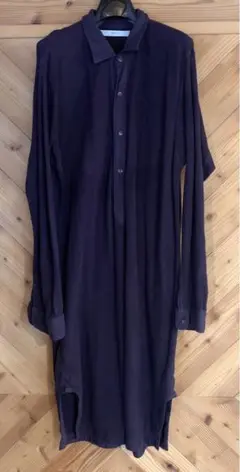 archi ハニカムワッフルワンピース organic cotton