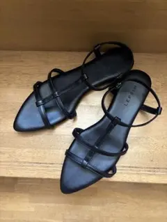 LEPSIM アンクルゴムストラップサンダル