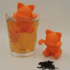 ティーストレーナー 猫型　ティーインフューザー