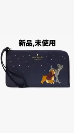 新品,未使用 ケイトスペード ニューヨーク わんわん物語 L-ジップ リスレット
