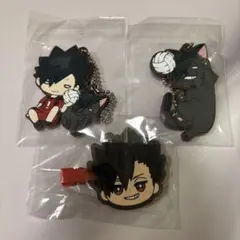 ハイキュー にとたんラバーストラップ　ヘアクリップ　黒尾鉄朗