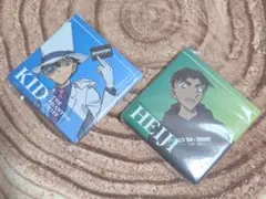 名探偵コナン コナンランド オリジナル缶バッジガチャ 怪盗キッド 服部平次