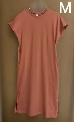 ユニクロ　ロングワンピース　Ｍ　オレンジ系