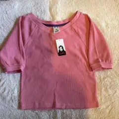 タグ付き X-girl エックスガール ロゴ刺繍入りカットソー Tシャツ