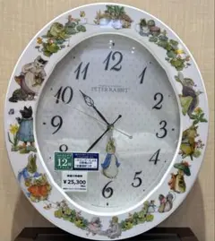 SEIKO ピーターラビット掛時計 電波掛時計 CL615W