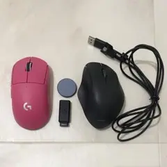 美品　Logicool G Pro X Superlight マゼンタ　エレコム