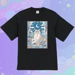 レトロファンタジー タロット風アート Tシャツ Mサイズ