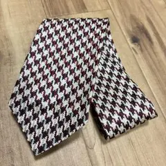 【即納】 BORROMEO シルクネクタイ 千鳥柄 大剣幅10cm