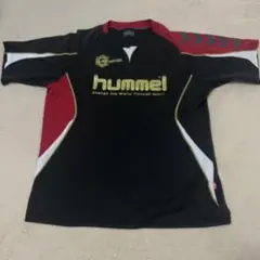 hummel スポーツシャツ L 黒/赤/白