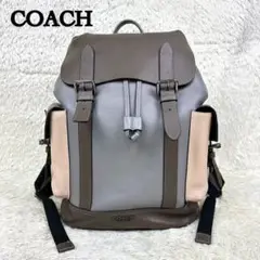✨美品✨ コーチ リュックサック ハドソン カラーブロック シュリンクレザー