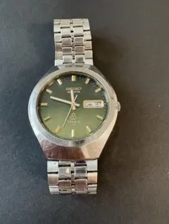 SEIKO クォーツ 時計 グリーン文字盤
