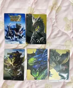 モンスターハンター 20th カードウエハース メタリックプラカード5枚セット