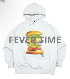 FEVERTIME ATTOBURGER HOODIE パーカー　グレー