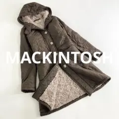 Ek13 マッキントッシュ キルティングコート 中綿 裏ボア ロングコート 34