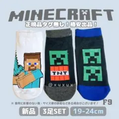 【訳あり特価】F9｜19-24｜3足 マイクラ靴下【数量限定】