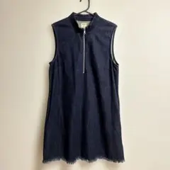 Gap ダークデニム ノースリーブワンピース