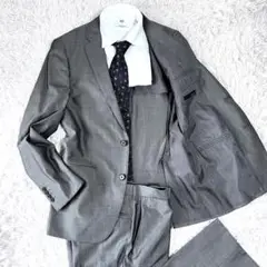 【美品】ONLY スーツ セットアップ グレー 背抜き シルク混 サイズ175A