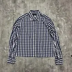 OLD 短丈　ショート丈　チェックシャツ　cityboy 古着　ギンガムチェック