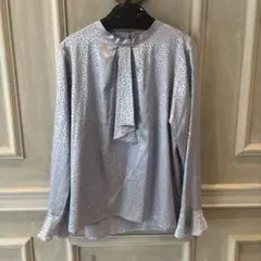 HumeR par perle Peche レオパード柄ブラウス