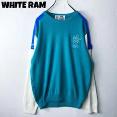 希少 WHITE RAM ホワイトラム オリンピック ニット セーター 五輪