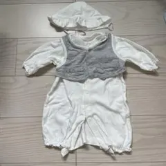 y*u様 セレモニー赤ちゃん服 50~60cm 帽子付き