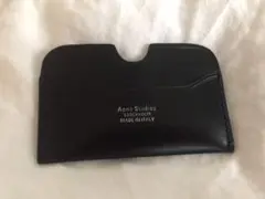 Acne Studios ブラック ロゴ カード ホルダー