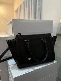 CHARLES & KEITH ブラックトートバッグ