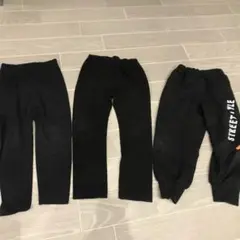 黒いスウェットパンツ 110cm 3点セット